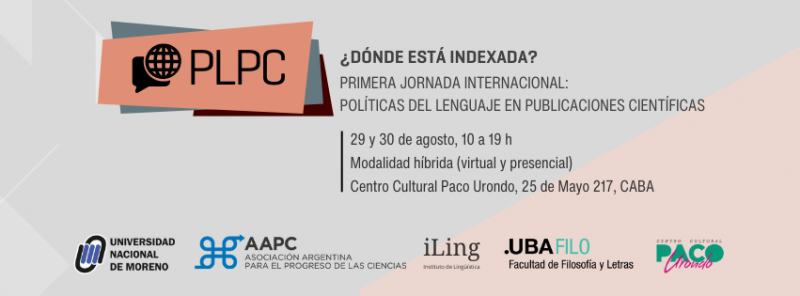 flyer Jornada Donde esta indexada Primera jornada internacional sobre políticas del lenguaje en publicaciones científicas