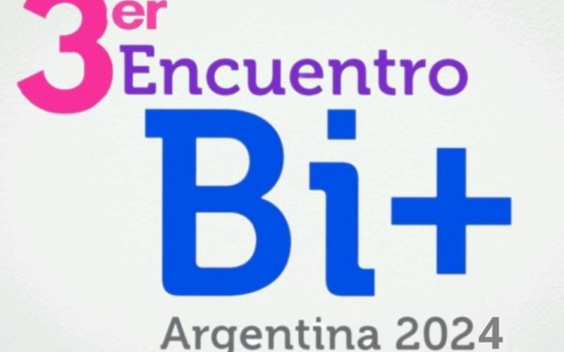 flyer del encuentro Bi+ Argentina 