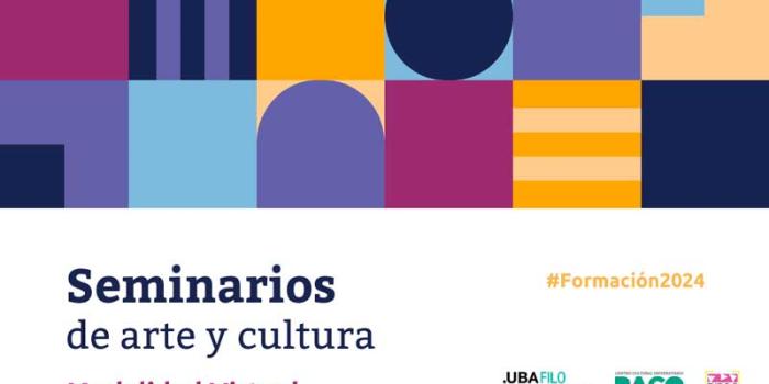 flyer seminarios 2024 Diplomatura en Gestión Cultural