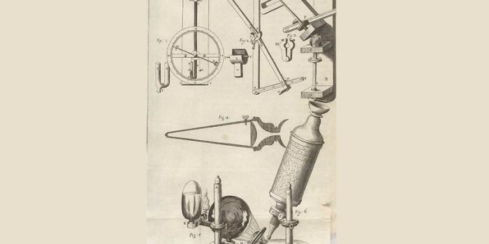 dibujo con instrumentos de medición antiguos